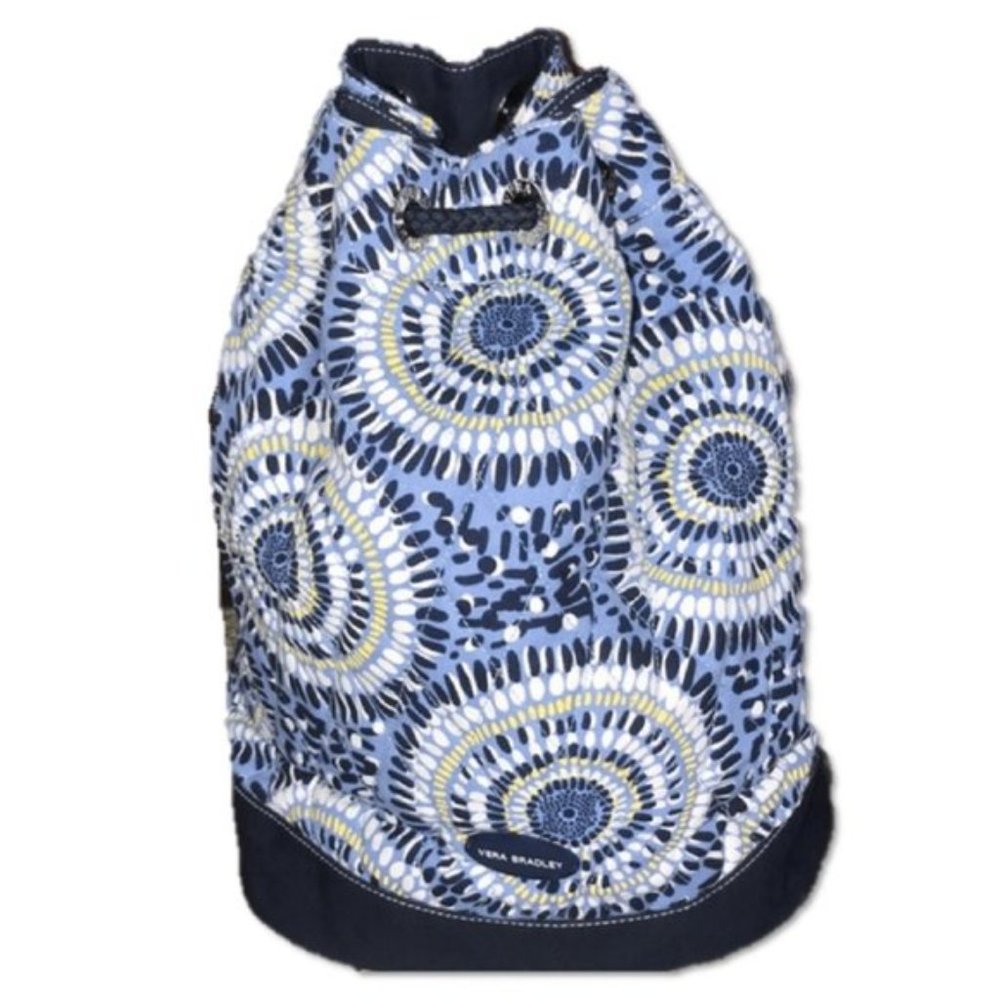 Vera Bradley Blue and White Patterned Backpack